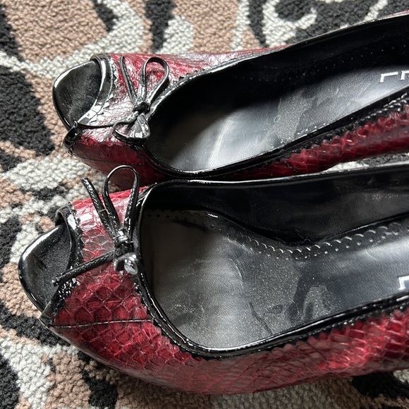 Michael high heels snake skin red black - Picture 2 of 4